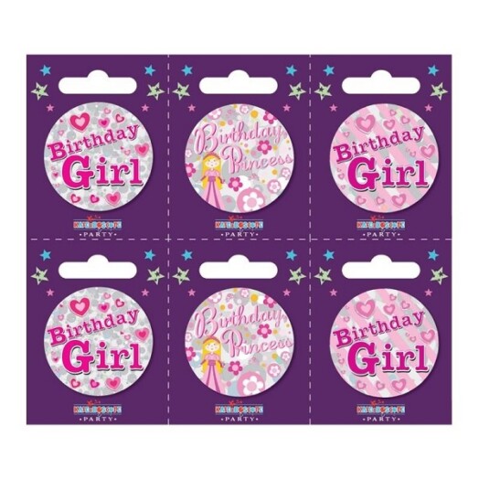 Birthday Girl Small Badges