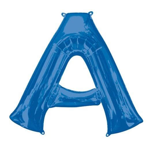 16" Mini Shape Letter Balloon A - Blue