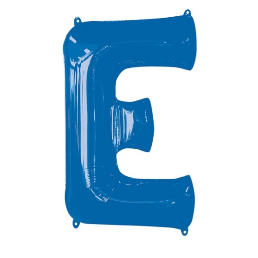 16" Mini Shape Letter Balloon E - Blue