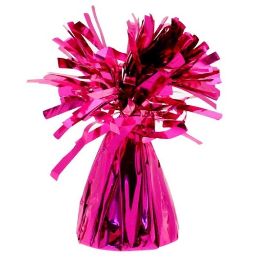 Box of 12 Apac Foil Balloon Weights - Hot Pink