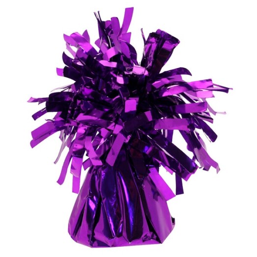 Box of 12 Apac Foil Balloon Weights - Purple