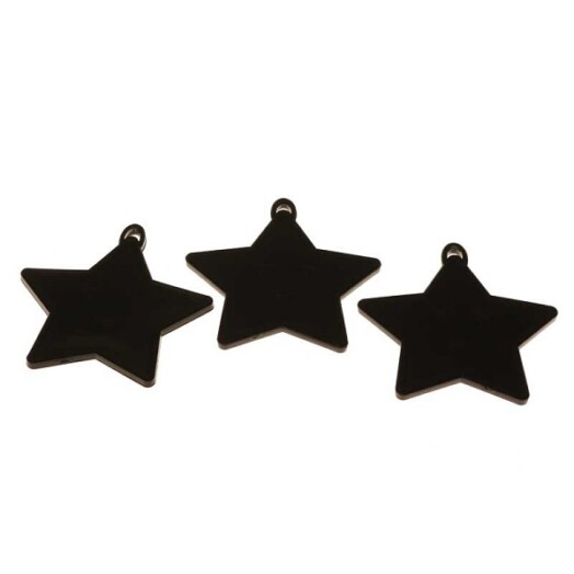 Black Star Shaped Plastic Weights