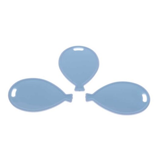 Pastel Blue Balloon Shaped Plastic Weights