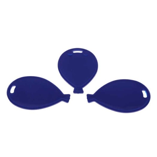 Primary Blue Balloon Shaped Plastic Weights