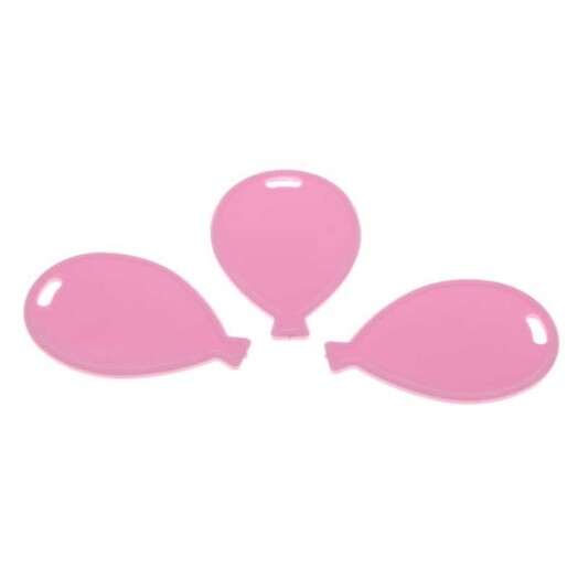 Pastel Pink Balloon Shaped Plastic Weights