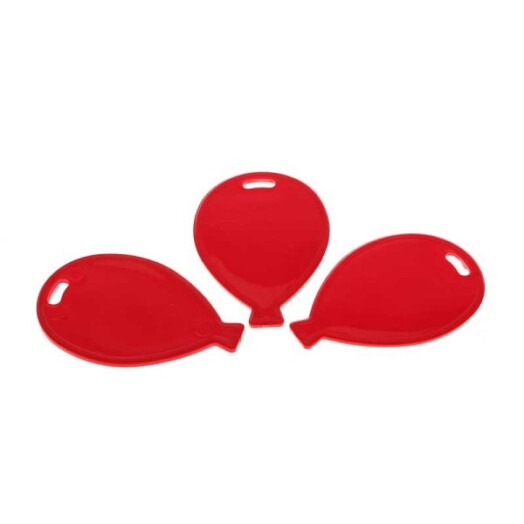 Primary Red Balloon Shaped Plastic Weights