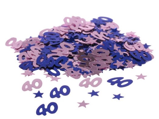 14g 40 Confetti Blue