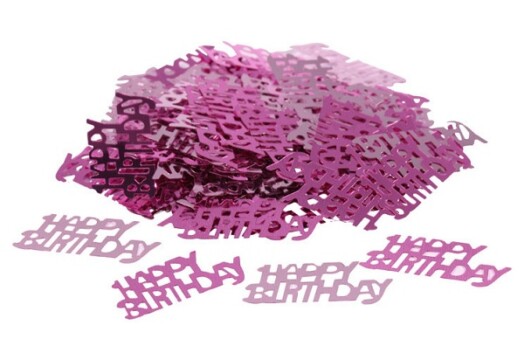 14g Happy Birthday Confetti Pink