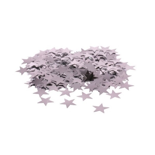 14g Silver Star Confetti