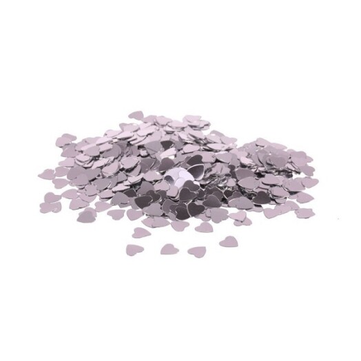 14g Silver Heart Confetti