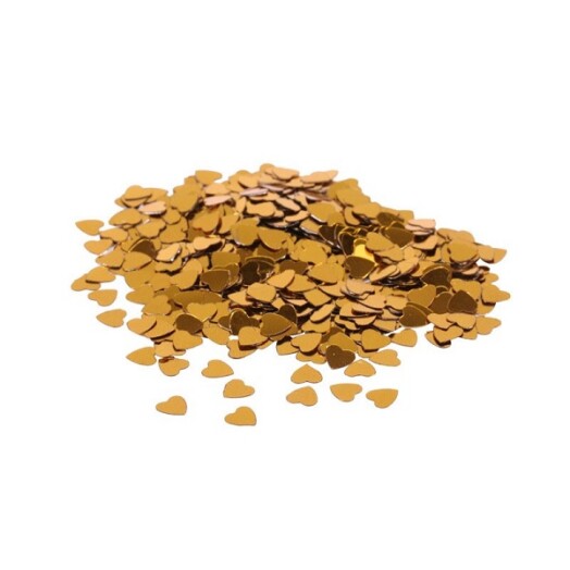 14g Gold Heart Confetti