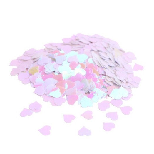 14g Iridescent Heart Confetti