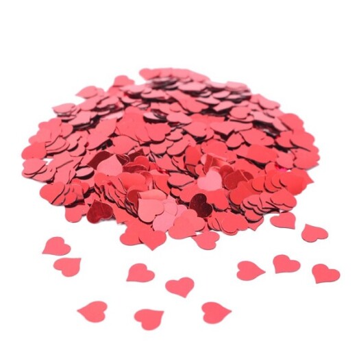 14g Red Heart Confetti