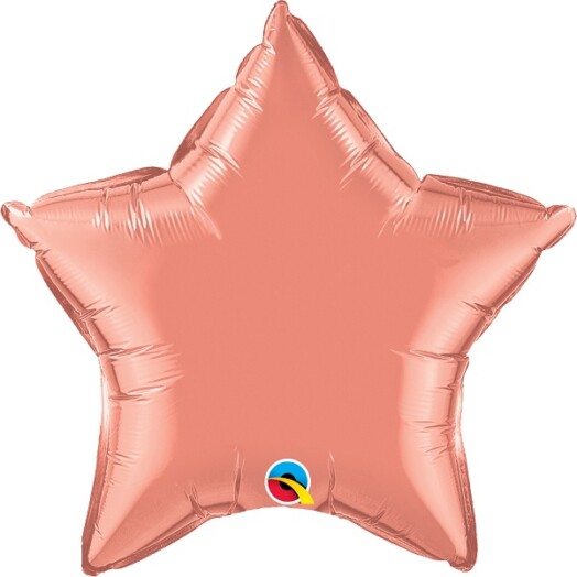 Unpackaged 20" Coral Star Foil Balloon