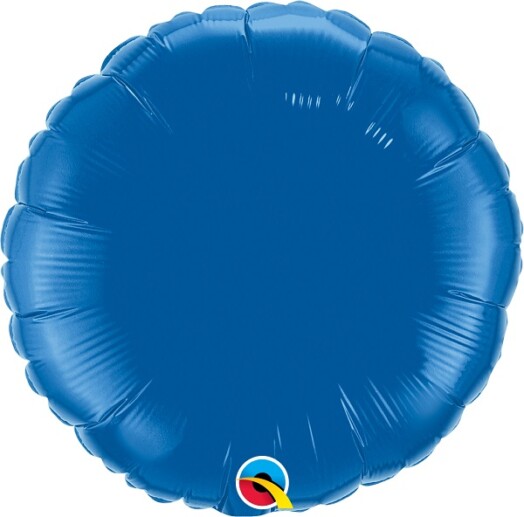 Unpackaged 18" Dark Blue Round Foil Balloon