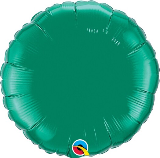 Unpackaged 18" Emerald Green Round Foil Balloon