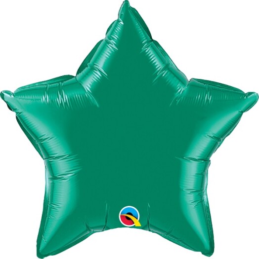 Unpackaged 20" Emerald Green Star Foil Balloon