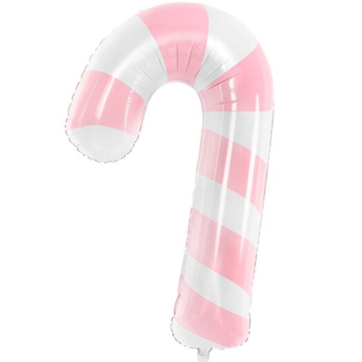 Pastel Pink Candy Cane Super Shape Foil Balloon