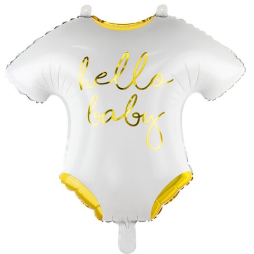 Hello Baby Onesie Super Shape Foil Balloon