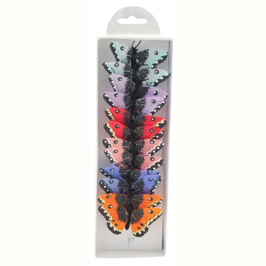 Feather Butterfly Assorted Tropical Colours