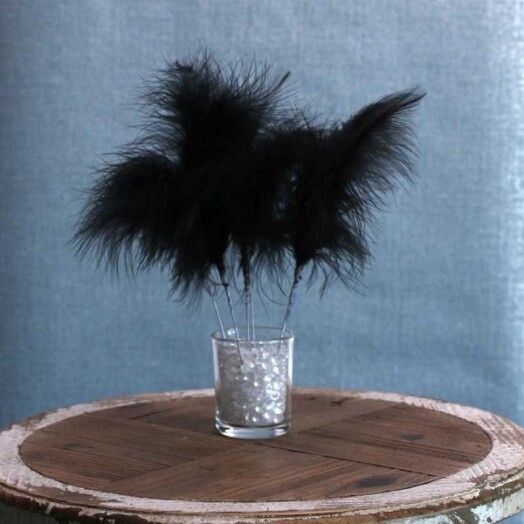 Fluff Feather Bunch - Black