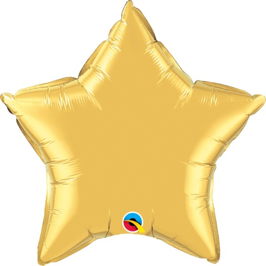 Unpackaged 20" Metallic Gold Star Foil Balloon