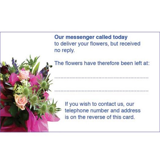 Florist Called Today Cards