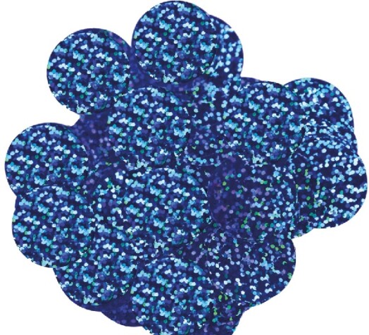 10mm Holographic Foil Confetti - Blue