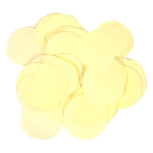 14g Ivory Round Tissue Paper Confetti - 15mm