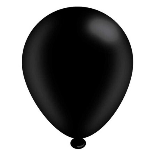 Pack of 8 Black Latex Balloons