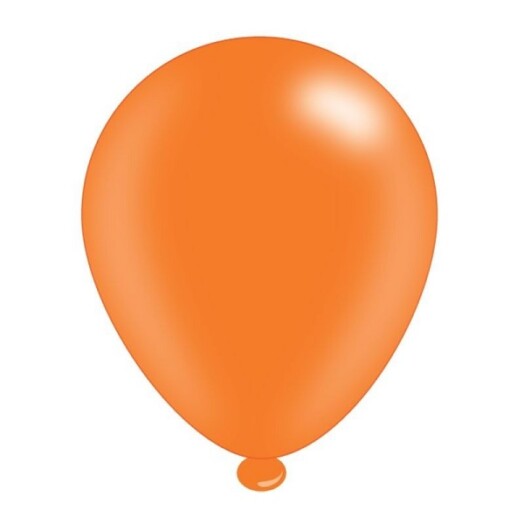 Pack of 8 Orange Latex Balloons