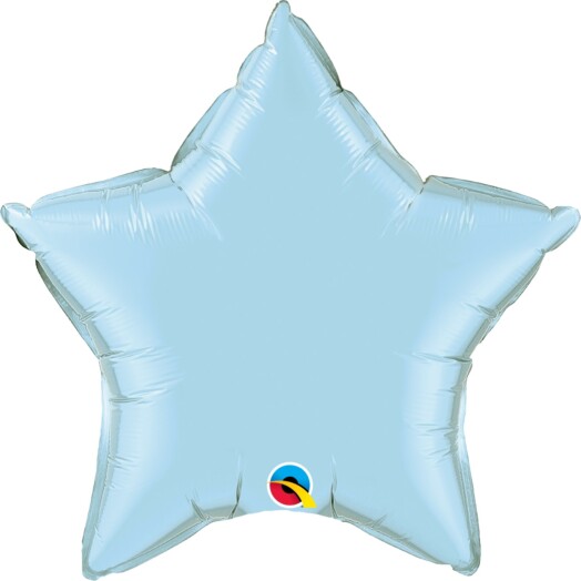 Unpackaged 20" Pearl Light Blue Star Foil Balloon