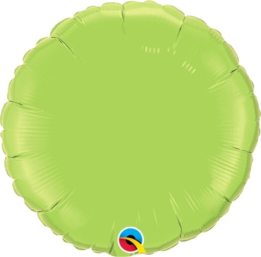 Unpackaged 18" Lime Green Round Foil Balloon