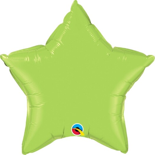 Unpackaged 36" Lime Green Star Foil Balloon