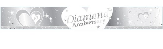 9ft Banner Diamond 60th Anniversary