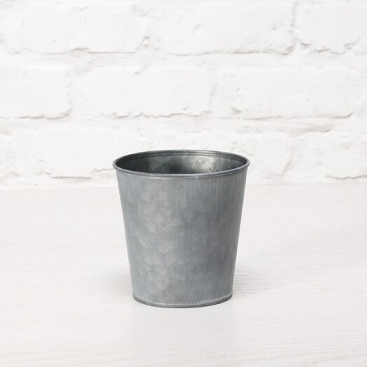 Antique Grey Zinc Pot