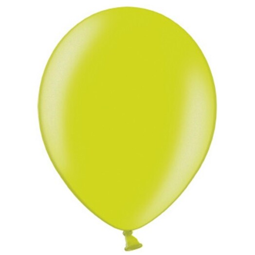 5 Inch Metallic Apple Green Latex Balloons 100ct