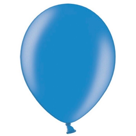 12 Inch Metallic Blue Latex Balloons 100ct