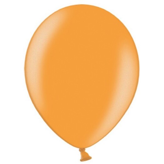 5 Inch Metallic Bright Orange Latex Balloons 100ct