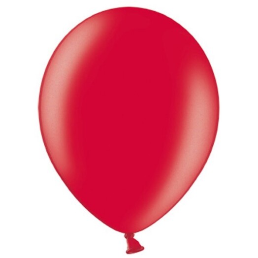 5 Inch Metallic Cherry Red Latex Balloons 100ct