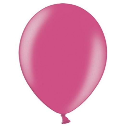 12 Inch Metallic Fuchsia Latex Balloons 100ct