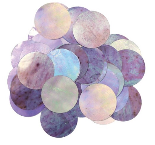 10mm Metallic Foil Confetti - Iridescent