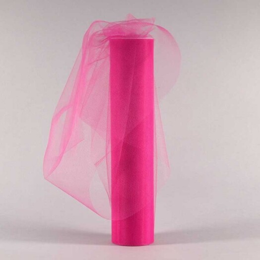 30cm x 25yds Tulle Hot Pink