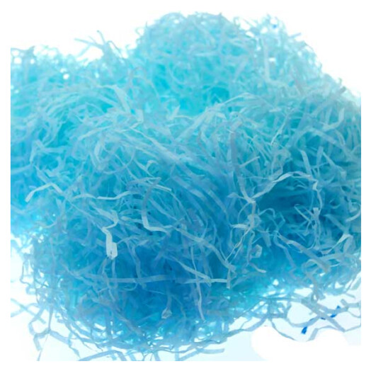 25g Shredded Tissue Paper Light Blue