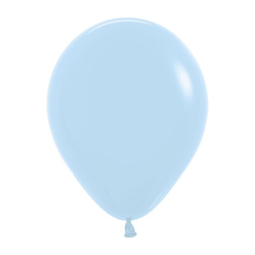 5 Inch Pastel Matte Blue Latex Balloons 100ct