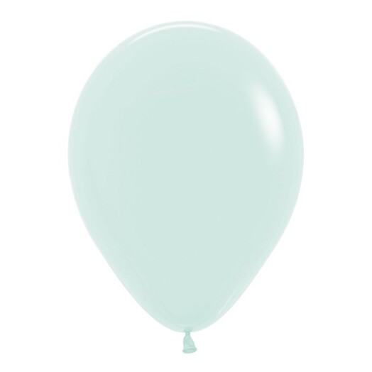 12 Inch Pastel Matte Green Latex Balloons 50ct