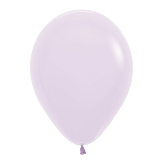 12 Inch Pastel Matte Lilac Latex Balloons 50ct