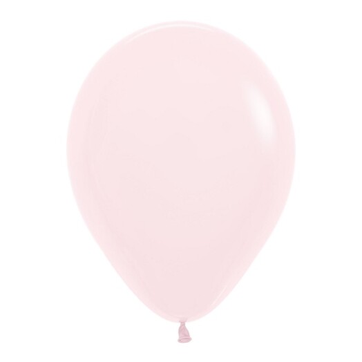 12 Inch Pastel Matte Pink Latex Balloons 50ct