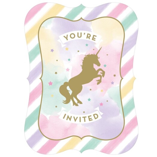Unicorn Sparkle Invitations