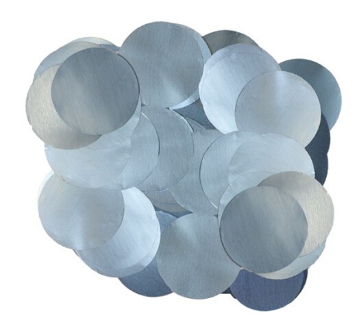 25mm Metallic Pearl Foil Confetti - Light Blue